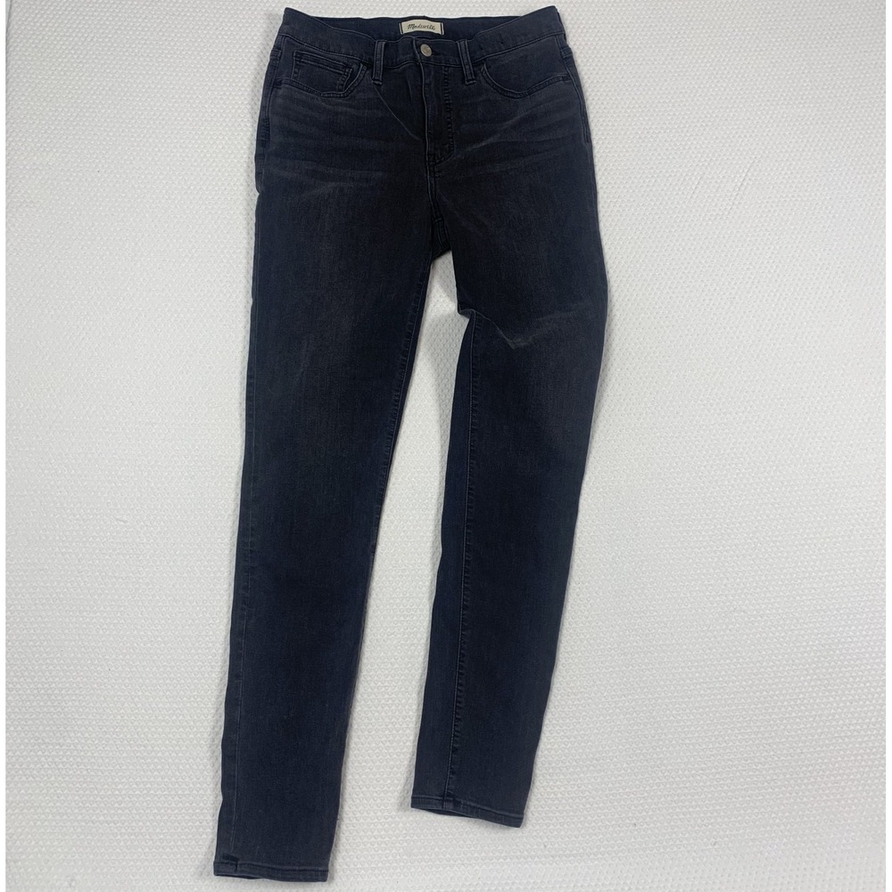 Madewell Roadtripper High Rise Skinny Jeans 29T Black Tall Stretch